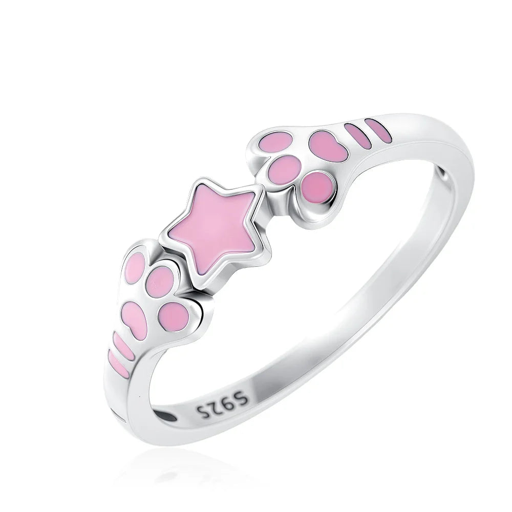2026 Hot Selling 925 Silver Cute Puppy Flower Elephant Clover Ring Suitable for Wedding Rings, Jewelry Gifts Vera Lux