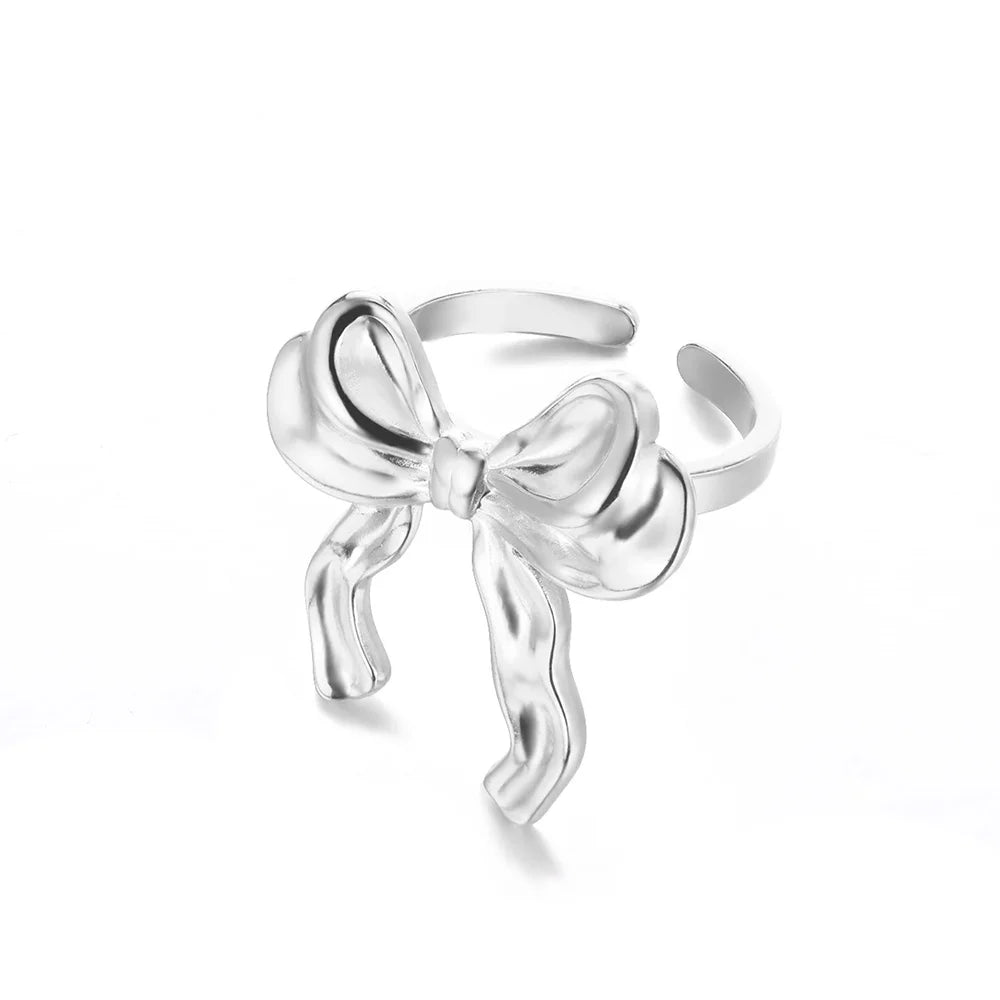 Stainless Steel Exaggerated Big Flower Rings For Women Gold Color Sunflower Finger Ring Female Fashion Aesthetic Jewelry Gift Vera Lux
