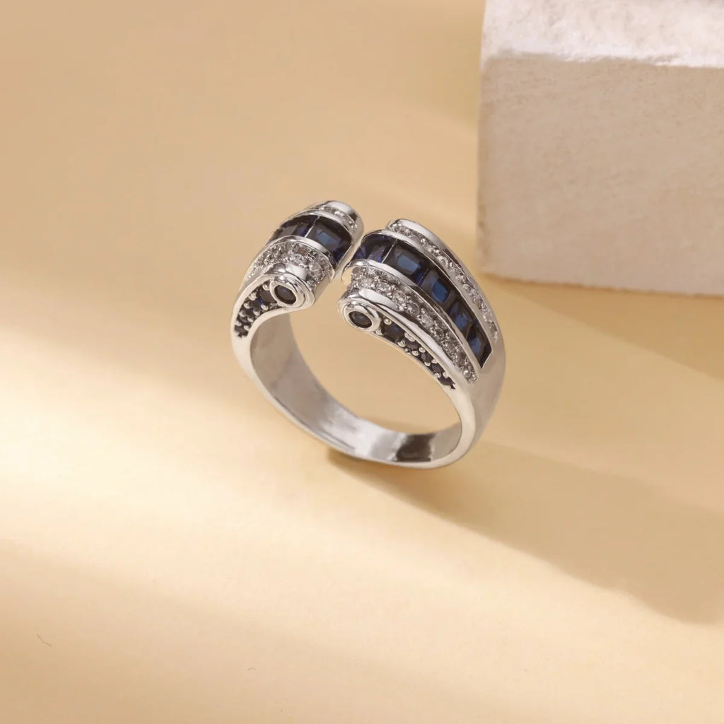 Gothic Stainless Steel Opening Finger Rings for Women Vintage Geometric Adjustable Finger Ring Trendy Punk Jewelry Gifts Vera Lux