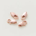 10pcs/lot 14K 18K Gold Plated Lobster Clasps Jump Rings End Chain Connector Hooks For DIY Necklace Bracelet Making Components Vera Lux