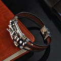 Trend Personalized Jewelry Handmade Leather Dragon Bracelet Men Vintage Multilayer Bracelets Bangles Cuff Bracelet Pulsera Vera Lux