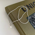 45/55CM Length 925 Sterling Silver Neck Rugby Rice Grains Chain Necklaces Women Luxury Jewelry Charms Accessories Argent 925 Vera Lux