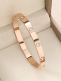 1pieces/set women's wedding jewelry party holiday Valentine's Day gift stainless steel bracelet plated with 18K gold bracelet Vera Lux
