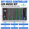 DIY Sound Control LED Music Electronic Kits Audio Frequency Display PCB Soldering Project Practice Solder Diy Electronic Kit Whatever the Treasure