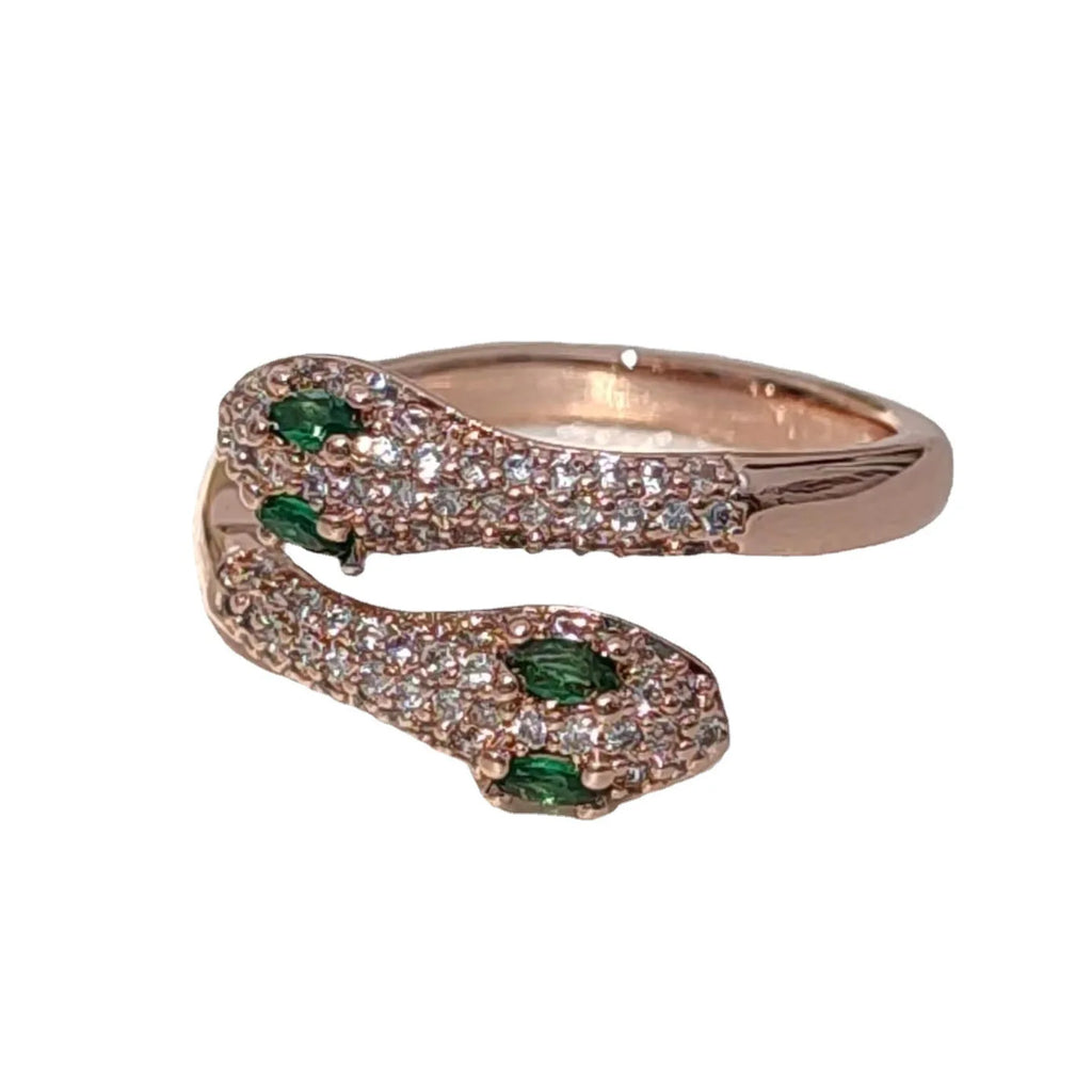 925 Sterling Silver Snake Zircon Rings For Women Wedding Luxury Jewelry Wholesale Dropshipping Vera Lux