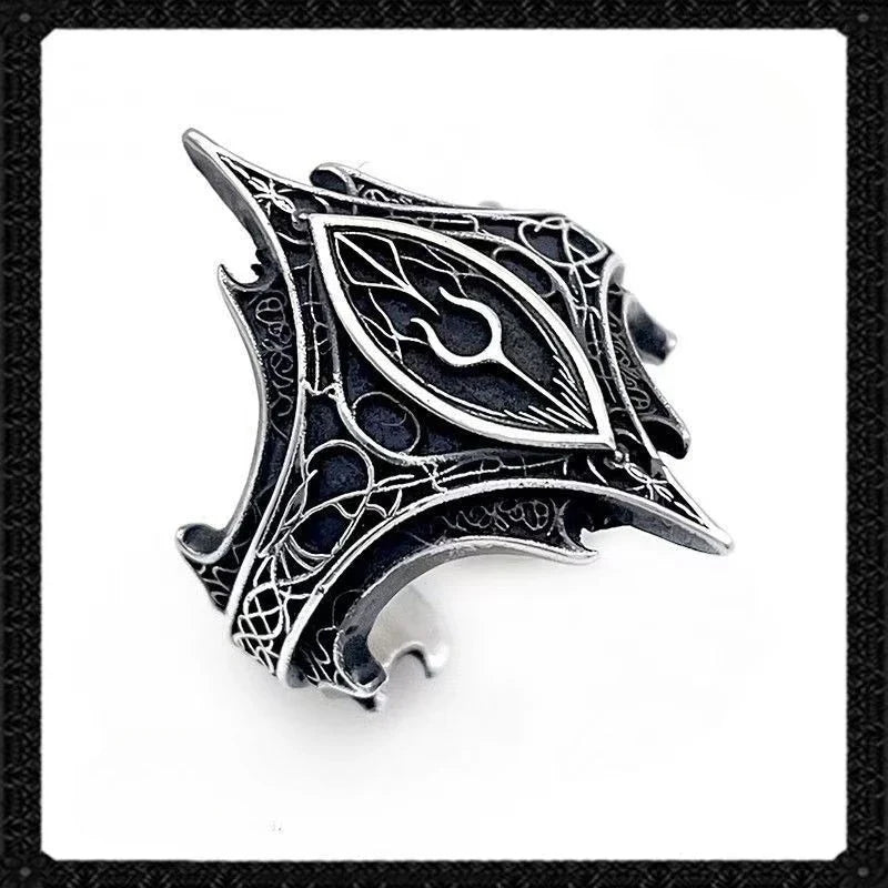 Classical Gothic Vintage Sweet Darkness Ring, Classic Gothic Emblem Personalized Ring, Trendy Men's Party Jewelry Accessories Vera Lux