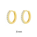 1 Pair Minimal Exquisite Hoop Crystal Zirconia Small Huggie Thin Cartilage Earring For Women Helix Tragus Piercing Jewelry Vera Lux