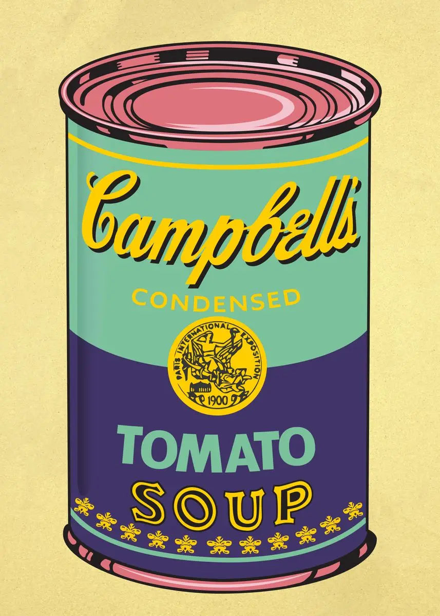 Andy Warhol Pop Art Tomato Soup Poster Canvas Painting Vintage Kitchen Art Aesthetic Decor Home Room Wall Decoration Retro Decor Perfecsy