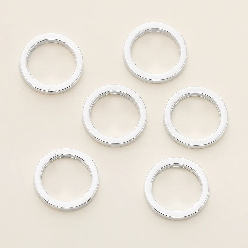 10/20Pcs/Pack 14K/18K Gold Color Plated Brass Close Jump Rings Split Rings Connector for Jewelry Necklace Making Accessories Vera Lux