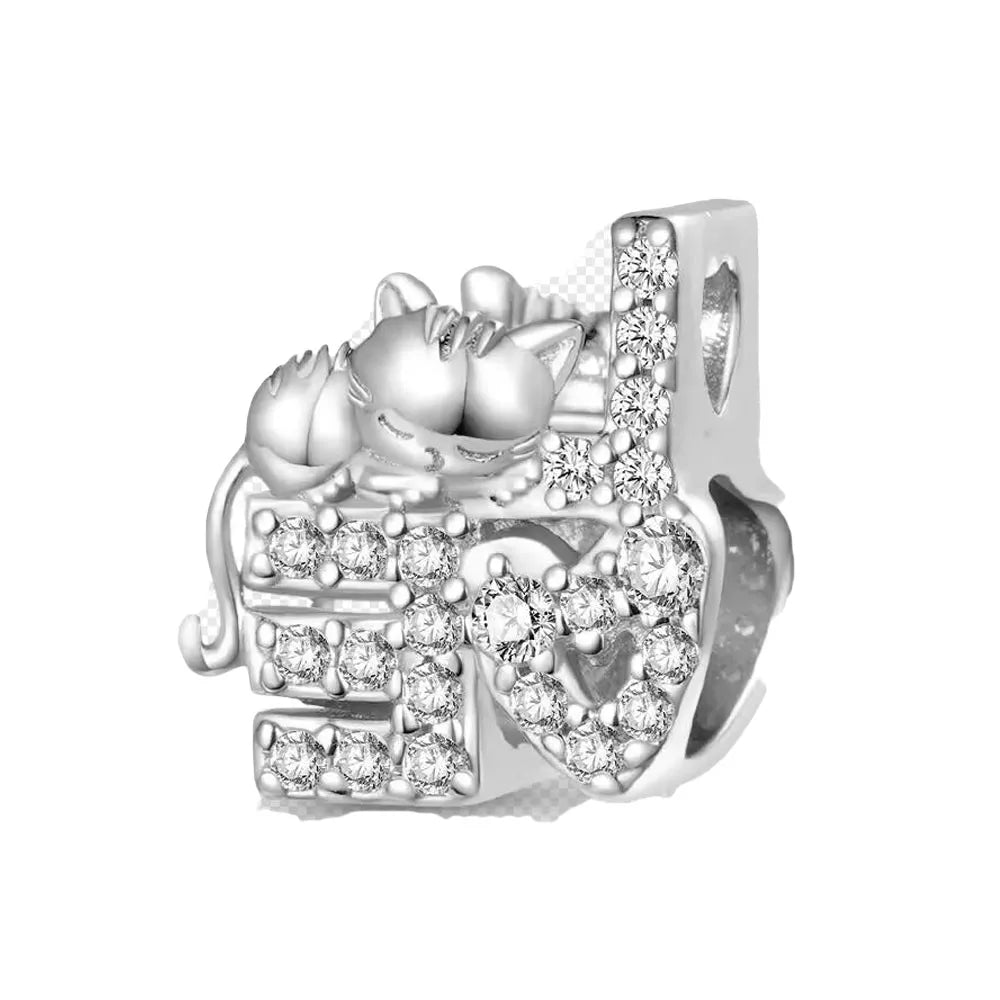 2026 925 Silver Flower, Butterfly, Highland Cow, Motorcycle Pendant Fit European Original Bracelet DIY Jewelry Exquisite Jewelry Vera Lux