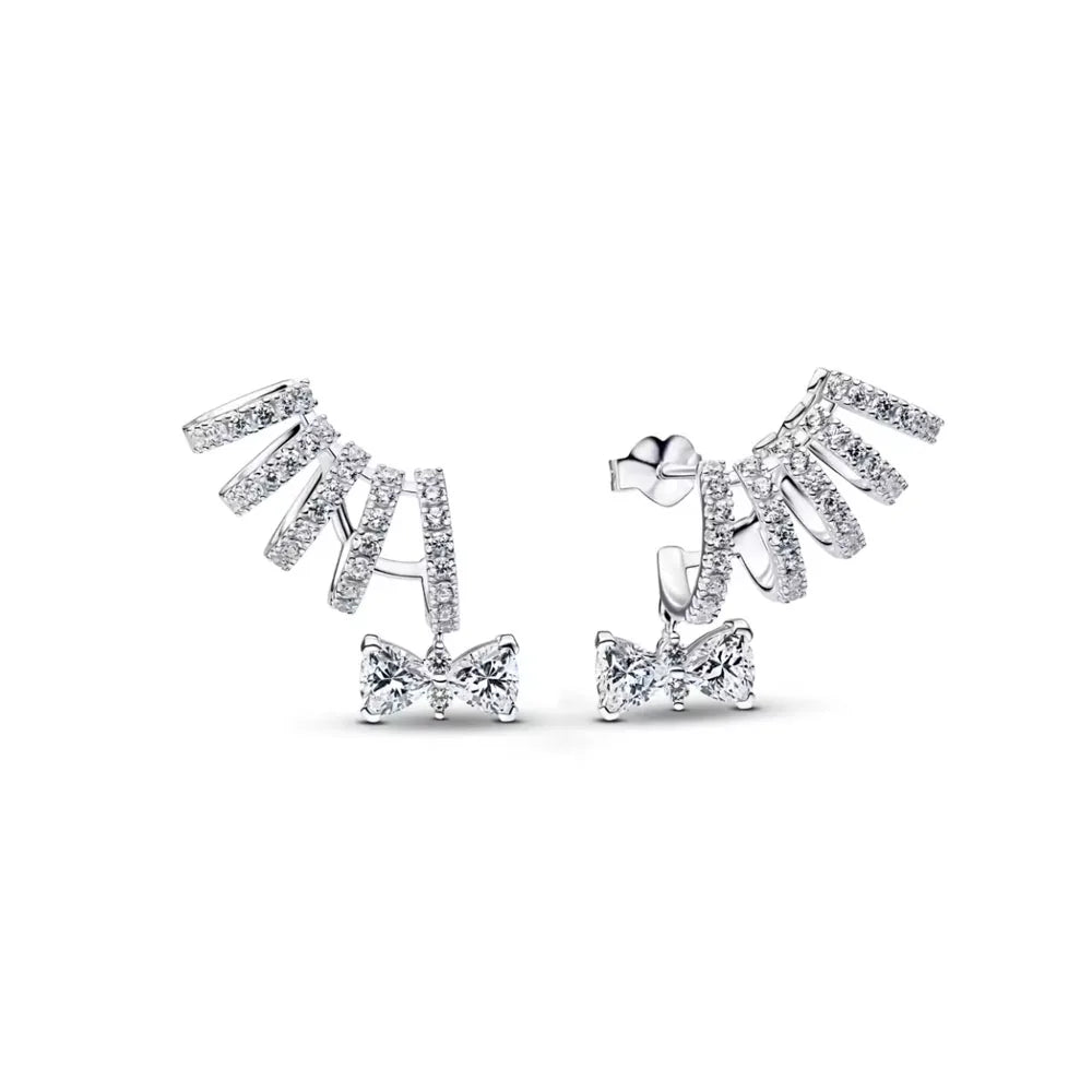 2026 New 925 Silver Elephant Cherry Blossom Butterfly Heart Earrings, a delicate choice for women's fashion jewelry Vera Lux