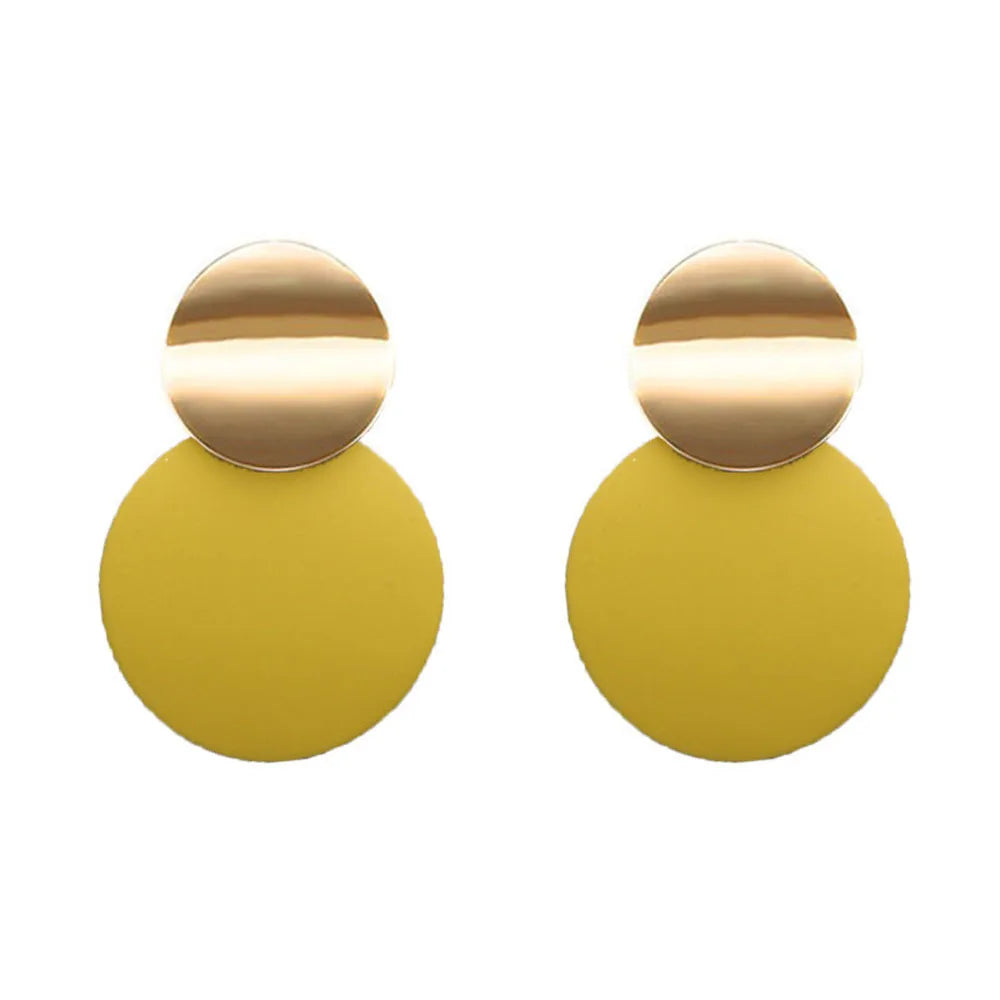 Geometric Joker Personalized Round Ring Temperament Ladies Cold Style Paint Stud Earrings Vera Lux
