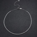 NeeTim 2mm D Color All Moissanite Tennis Necklace for Women Adjustable Choker Chain 925 Sterling Silver with Gold Plated Jewelry Vera Lux