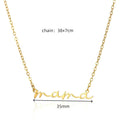 MAMA Pendent Necklaces for Women Gold Color Link Chain Stainless Steel Necklace 2025 Trend Female Choker Jewelry Gift Vera Lux