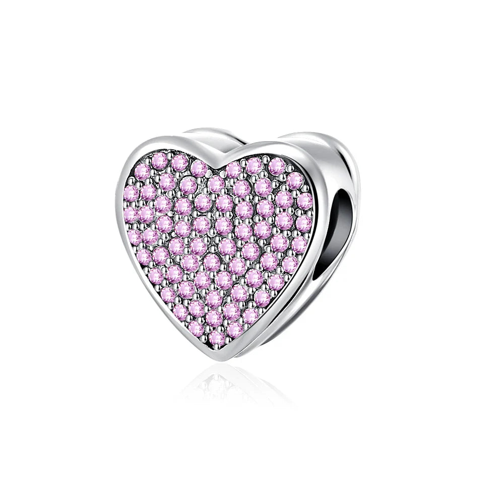 2026 Spring Pink Series Ballon Butterfly Flower Pendant Fit S925 European 925 Sterling Silver Bracelet Bangles Necklace Vera Lux
