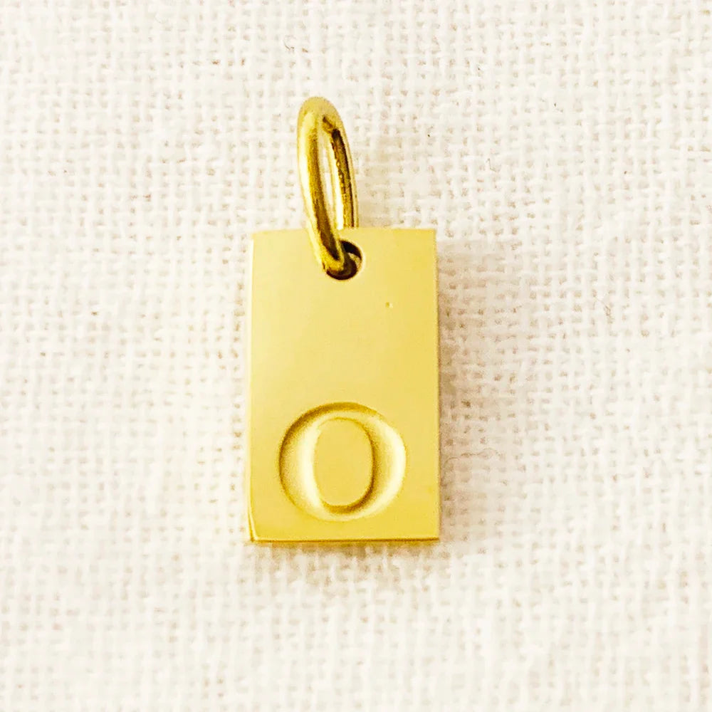 10PCS Alphabet Charm Pendant for Necklaces Stainless Steel Jewelry DIY Engraved Lettering Accessories Women's Fashion Jewelry Vera Lux
