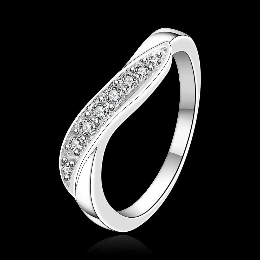 925 Sterling Silver Crystal Diamond Rings for Women Fashion Elegant Wedding Accessories Party Gifts Charms Fine Jewelry Vera Lux
