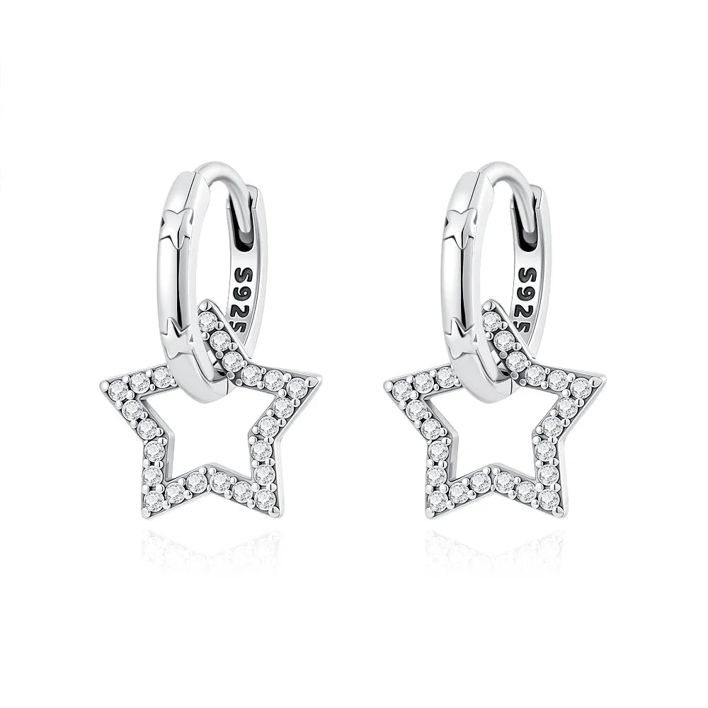 2026 New 925 Silver Elephant Cherry Blossom Butterfly Heart Earrings, a delicate choice for women's fashion jewelry Vera Lux