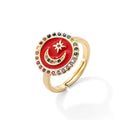 NEWBUY 2024 New Rings For Women White CZ Handmade Enamel Lovely Cat Unique Trendy Ring Party Fashion Jewelry Vera Lux