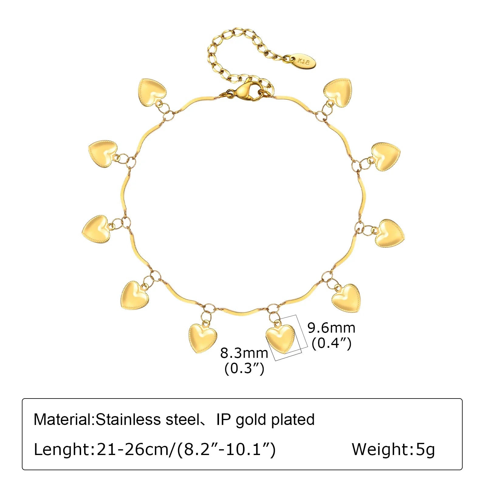 Anklet Bracelet on Legs Stainless Steel ,waterproof Adjustable Beach Beaded Ball Cuban Link Summer Boho Foot Jewelry for Women Vera Lux