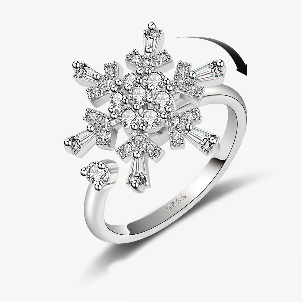 2025 New Rotating Anxiety Knuckle Ring For Women Adjustable And Stackable Open Couple Rings Party Jewelry Gifts Anillo Vera Lux