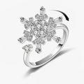2025 New Rotating Anxiety Knuckle Ring For Women Adjustable And Stackable Open Couple Rings Party Jewelry Gifts Anillo Vera Lux