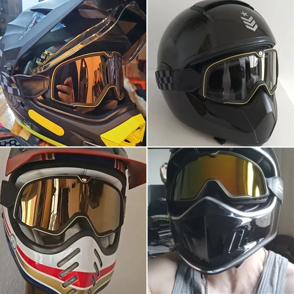 Retro Goggles Motocross BikerZoneZ