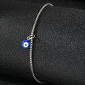 Stainless Steel anklet New personalized design Designs Acrylic Blue Eye Pendant subtlety anklet For Women Jewelry Party Gifts Vera Lux