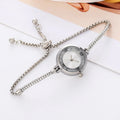 2024 Fashion Women's Wristwatch Gold Bracelet Small Dial Elegant Watch New Cute Women Steel Bracelet Watch Quartz Wristwatch Vera Lux