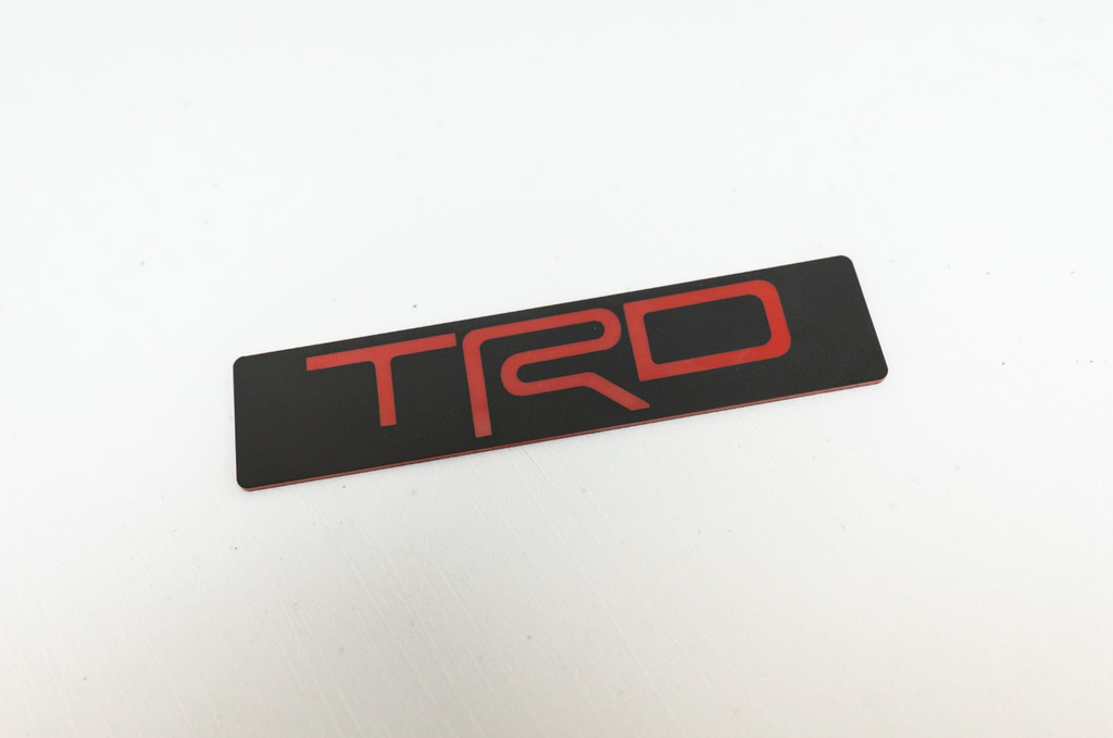 "TRD Sport" Husky Floor Mat Logo (Etched Acrylic) - Universal StickerFab