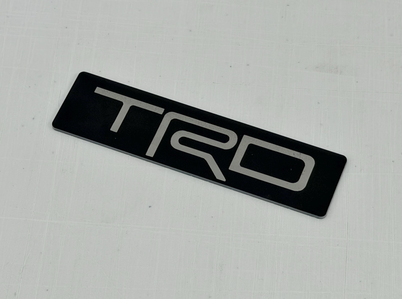 "TRD Sport" Husky Floor Mat Logo (Etched Acrylic) - Universal StickerFab