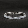 Hot sales 925 Sterling Silver Bracelet Noble Color Crystal Hand For Women Charm Wedding designer Jewelry Gift Party 18cm Vera Lux