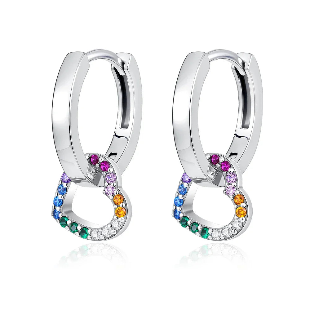 2026 New 925 Silver Elephant Cherry Blossom Butterfly Heart Earrings, a delicate choice for women's fashion jewelry Vera Lux