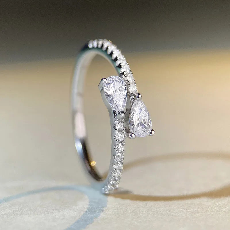 925 Sterling Silver Bright Zirconia Finger Ring Female Accessories for Engagement Ceremony Fashion Dainty Chic Wedding Jewelry Vera Lux