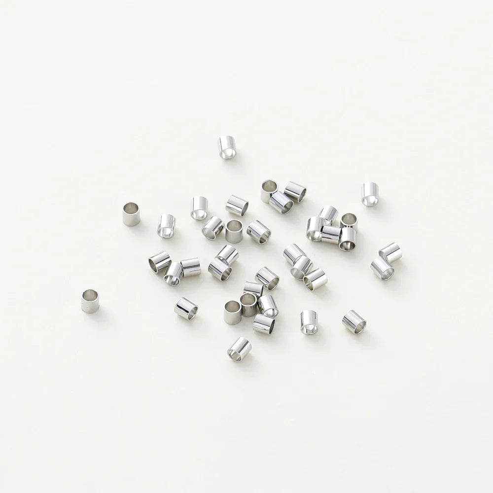 100pcs/lot 1.5/2/2.5mm 14K/18K Gold Color Plated Brass Positioning Beads for DIY Bracelet Necklace Jewelry Making Accessories Vera Lux