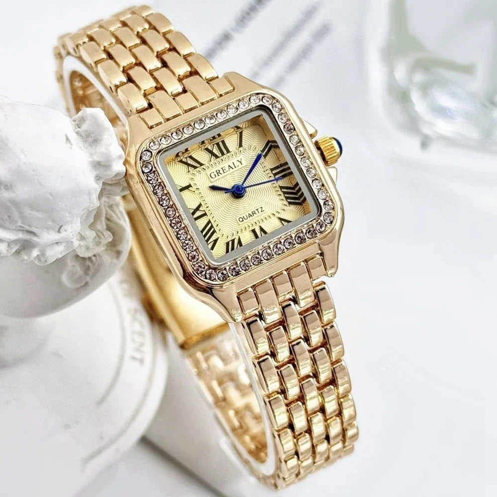 New Fashion Square Women Watches Ladies Quartz Watch Female Wristwatch Casual Lady Clock Women Watch Relogio Feminino Watches Vera Lux