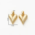 4pcs 18K Gold Plated Small Peach Heart Charms For Jewellery Making DIY Earrings Necklaces Pendant Accessories Vera Lux