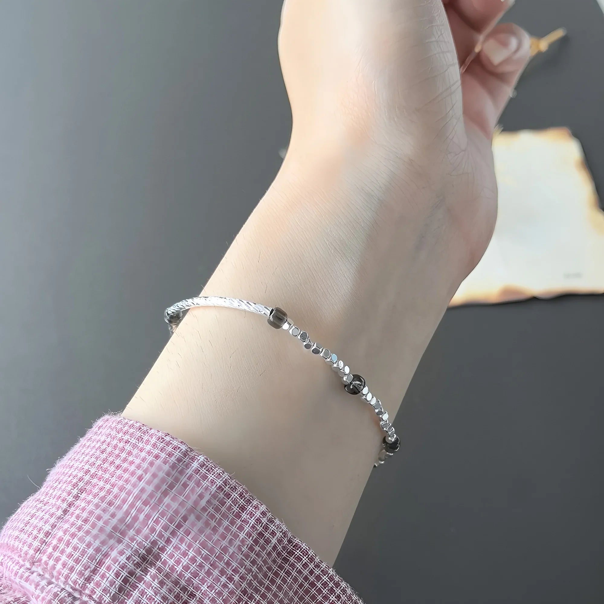 925 Sterling Silver Star Bead Bracelet For Women Fragmented Silver Sweet Romantic Versatile Trend Jewelry Gifts Dropshipping Vera Lux