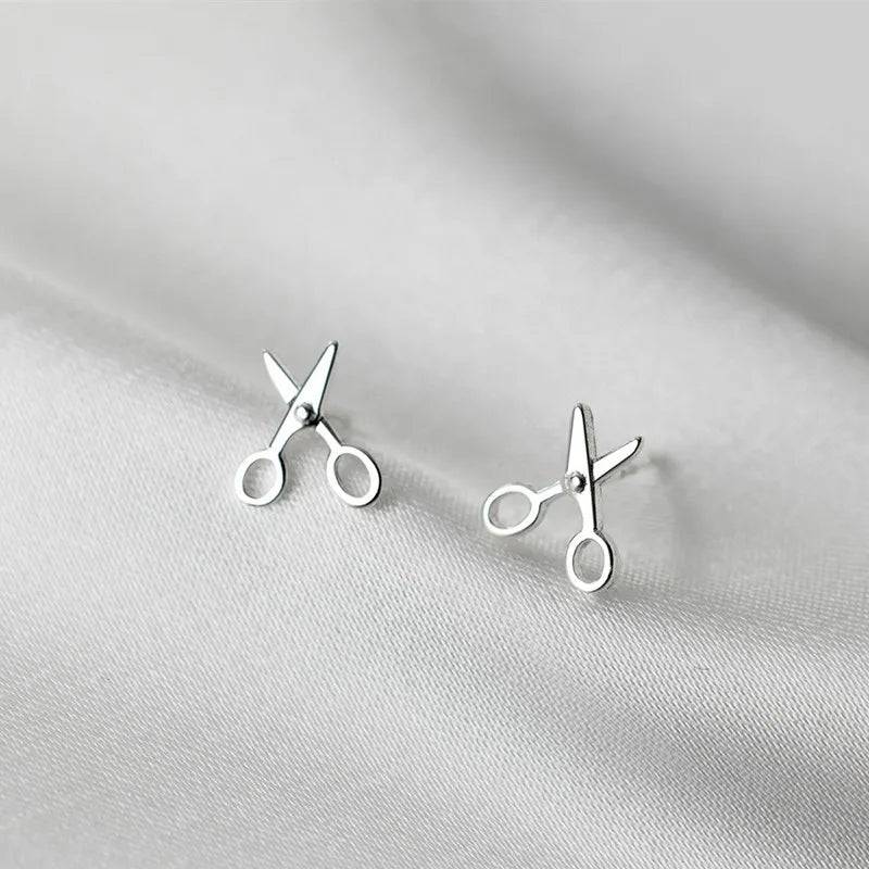Creative Mini Scissors Stud Earrings for Women Girl Vera Lux