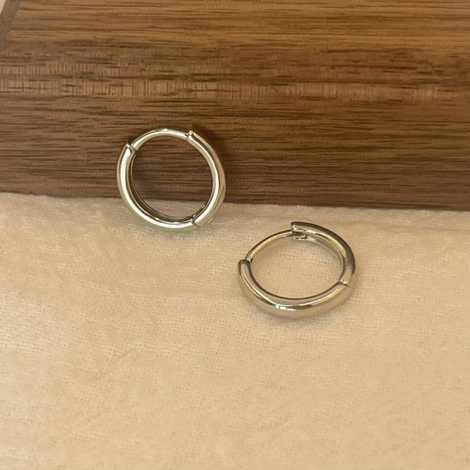 6-15mm Stainless Steel Earring Minimalist Classic Round Gold Color Earring for Women Men Tiny Huggie Hoop Rock  Jewelry Gift Vera Lux