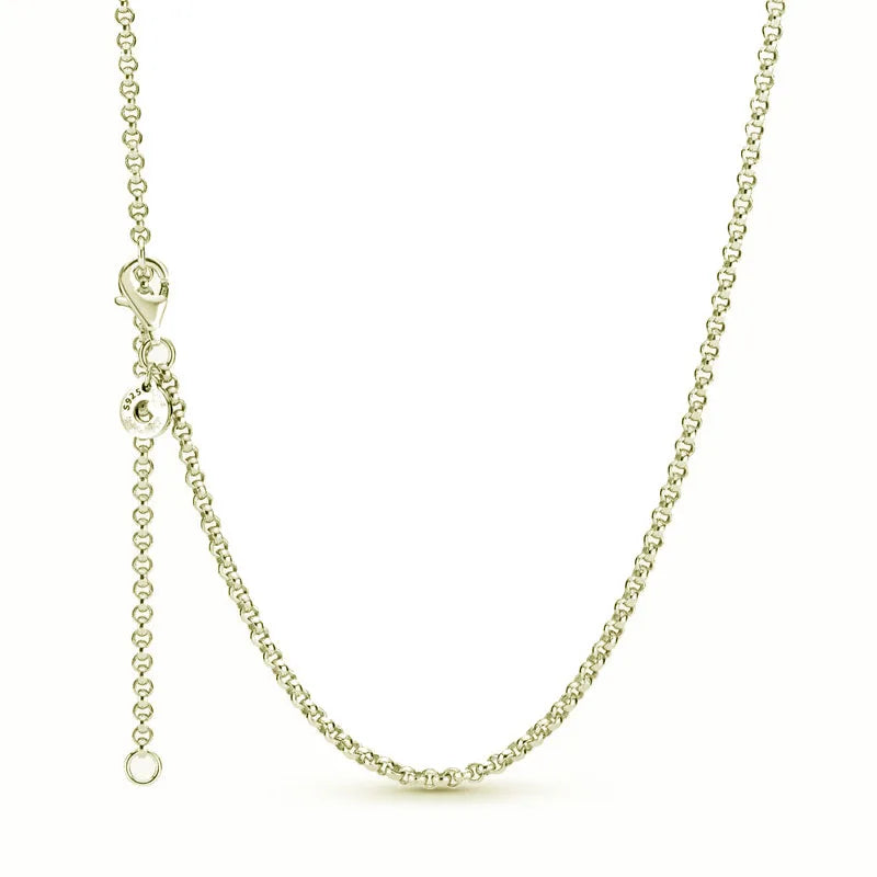 925 Sterling Silver Heart Bow Necklace Fit Christmas Jewelry For Women DIY  Making Party Wedding Gift Vera Lux