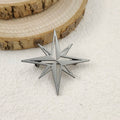 Fashion punk style hollow NATO logo stainless steel gold-plated 18K brooch, black suit accessories, wedding matching set Vera Lux