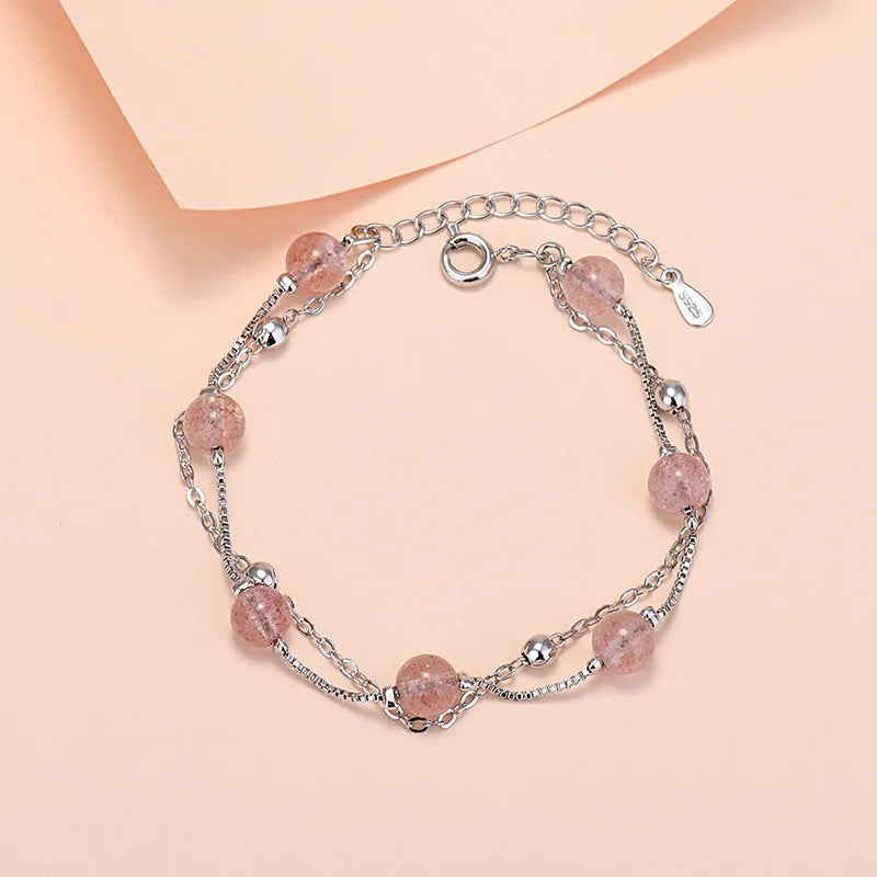 925 Sterling Silver Lucky Bead Charm Bracelets Woman Couple Chain Round Bangles Luxury Jewelry Accessories Wholesale Vera Lux
