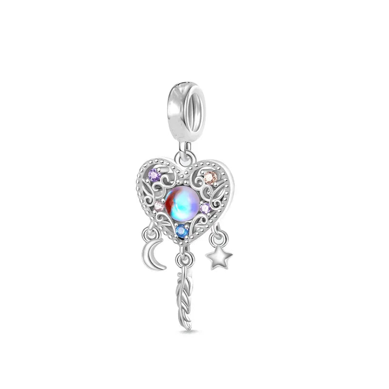 2026 925 Silver Flower, Butterfly, Highland Cow, Motorcycle Pendant Fit European Original Bracelet DIY Jewelry Exquisite Jewelry Vera Lux