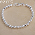 925 Sterling silver Bracelets fashion Jewelry charm women Chain lady wedding 6MM beads factory price Vera Lux