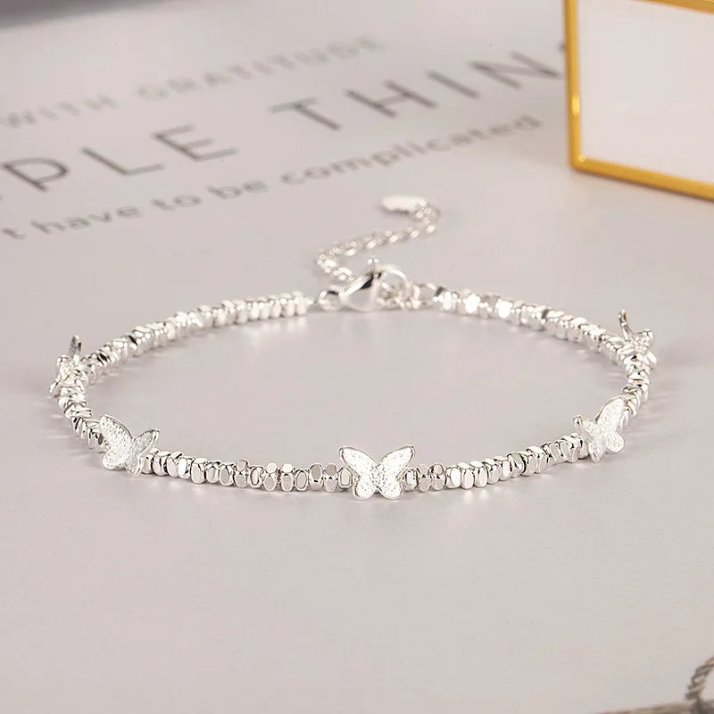 925 Sterling Silver Star Bead Bracelet For Women Fragmented Silver Sweet Romantic Versatile Trend Jewelry Gifts Dropshipping Vera Lux