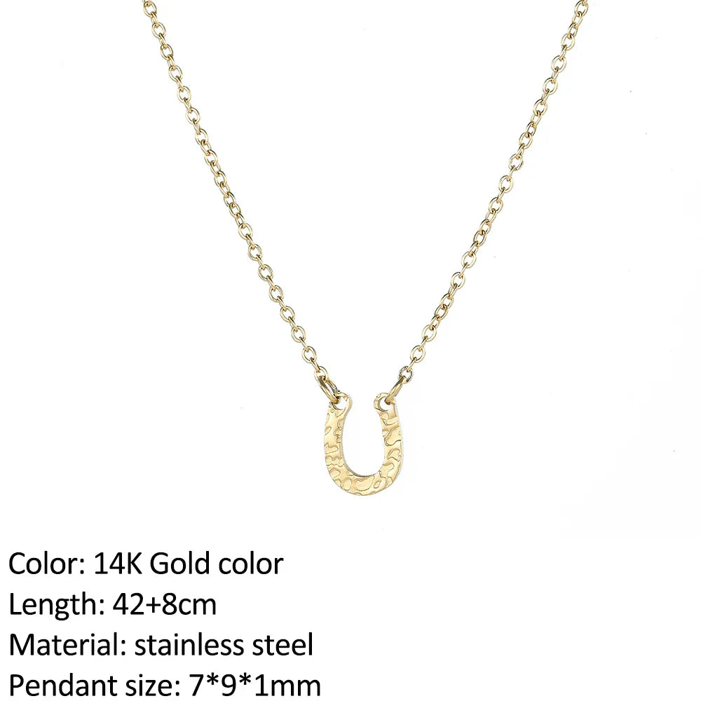 SUNIBI Vertical Bar Pendant Necklaces Stainless Steel Simple Long Lariat Chain Minimalist Dangle Necklace for Women Jewelry Gift Vera Lux