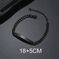 Bluelory Personalized Bracelet For Men  Women Stainless Steel Multi Styles Blank Nameplate Heart Bracelet  Party Jewelry Gift Vera Lux