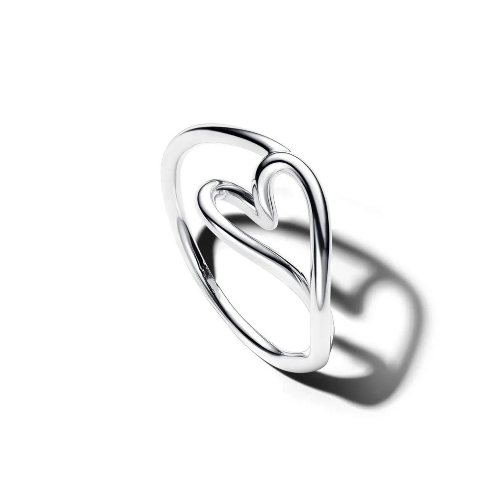 2026 Hot Selling 925 Sterling Silver Heart-Shaped Butterfly Flower Ring, Exquisite and Charming Jewelry Gift for European Women Vera Lux