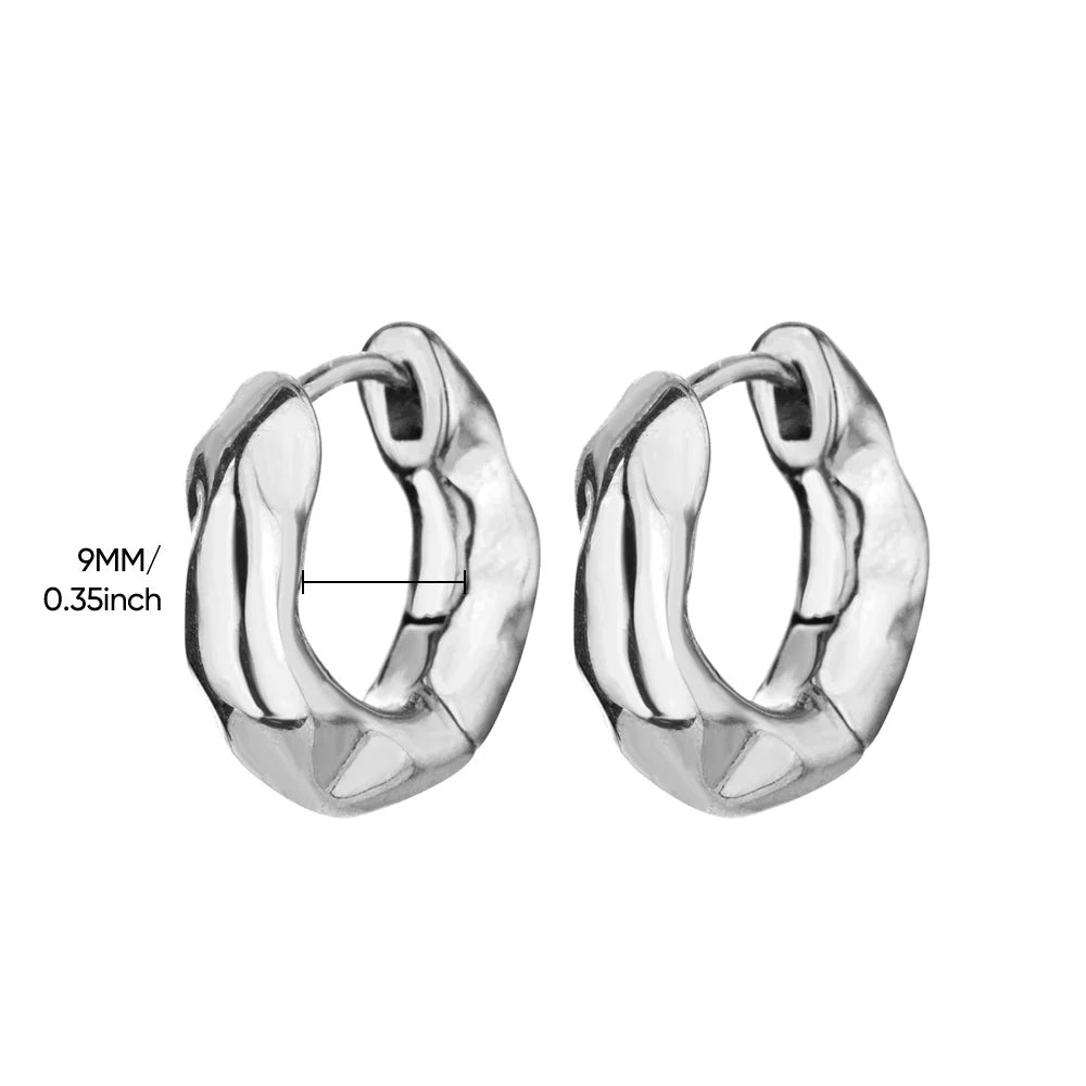 Stainless Steel Pendientes Earrings for Women Gold Color New In Geometric Small Hoop Earrings 2024 Trend Wedding Jewelry Gift Vera Lux